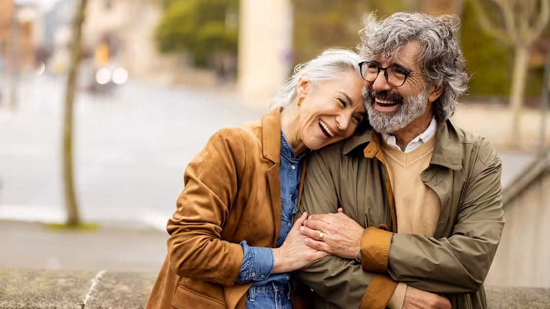Couple in park