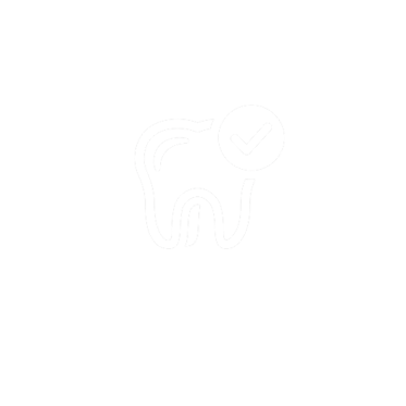 tooth with check mark icon